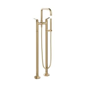 Crosswater The Calix Bath Shower Mixer Floor Standing Brushed Brass