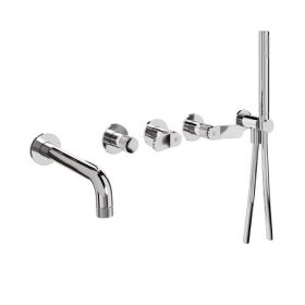 Crosswater The Calix Bath Shower Mixer Wall Mounted Trim Chrome