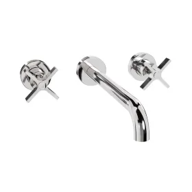 Crosswater The Clover Basin 3H Wall Mounted Trim Set Chrome