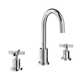 Crosswater The Clover Basin 3H Deck Mounted Set Chrome