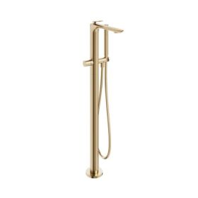 Crosswater The Huck Bath Shower Mixer Floor Standing Trim Brushed Brass