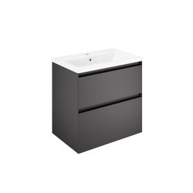 Tissino Mozzano Basin Unit 390mm Depth - Matt Grey