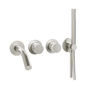 Crosswater The Ixora Bath Shower Mixer Wall Mounted Trim 316 Stainless Steel