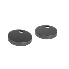 Just Taps Toilet seat fixing covers Brushed Black