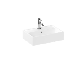 Britton Turin Wall Mount Basin 500mm With Overflow Gloss White