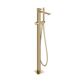 Crosswater The Varda Bath Shower Mixer Floor Standing Trim Brushed Brass