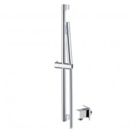 Abacus Emotion Slimline Handshower - Riser Rail - 1.6m Hose - Square Wall Outlet Chrome