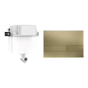Britton Venue Cistern Set 1 Brushed Brass