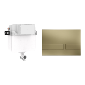 Crosswater Venue Cistern Set 1 Brushed Brass