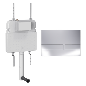 Britton Venue Cistern Set 2 Chrome