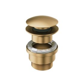 Abacus Universal Click-Freeflow Basin Waste -Slotted/UnSlotted  - Brushed Brass Effect