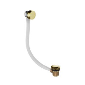 Just Taps Vos Click Clack Bath Filler Waste-Brushed Brass 