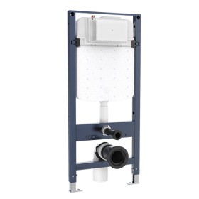 Crosswater Slim Depth WC Support Frame 1.12M Height (with dual flush concealed cistern &amp; installation kit)