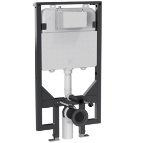 Crosswater Ultra Slim Depth WC Support Frame 1.14M Height (with dual flush concealed cistern &amp; installation kit)