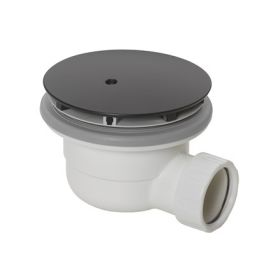 Britton High Flow Shower Waste Matt Black