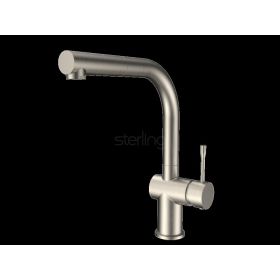 Clearwater Zodiac L Spout Kitchen mixer Tap Brushed Nickel