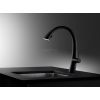 KWC Zoe single lever Kitchen mixer tap with pull out spray with Light Matt Black