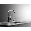 KWC Luna-E U Spout single lever Kitchen mixer tap Chrome