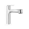 KWC Domo E Kitchen mixer tap with Pull out Spray Stainless Steel