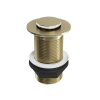 Eastbrook Unslotted Push Button Basin Waste - Brushed Brass