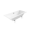 Saneux STETSON 1800x800mm bath double ended & bath legs -  Gloss White