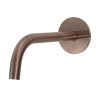 Just Taps Vos Slim Basin Spout 200mm Brushed Bronze