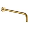 Just Taps VOS Wall Mounted Shower Arm 400mm-Brushed Brass