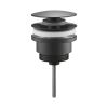 Just Taps Vos Basin waste, universal slotted and unslotted-Matt Black