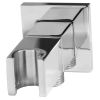 Saneux SHOWER square outlet elbow And holder with stopcock - Chrome