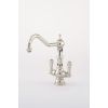 Perrin & Rowe Provence twin lever Kitchen mixer Tap Polished Nickel