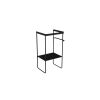 Saneux VOLATO 50cm floor standing washstand - Matt Black