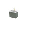 Saneux HYDE 55cm 1 drawer wall mounted unit - Matt Sage