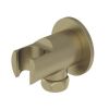 Eastbrook Round Wall Elbow & Shower Handset Holder - Brushed Brass