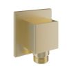 Eastbrook Square Outlet Elbow - Brushed Brass