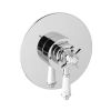 Eastbrook Concealed Traditional Thermostatic Crosshead Shower Valve - White & Chrome