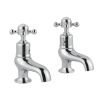 Just Taps Grosvenor Bath Taps Cross Handle-Chrome