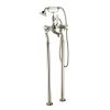 Just Taps Grosvenor Freestanding Bath Shower Mixer With Kit-Nickel