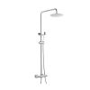 Eastbrook Adjustable Height (900 - 1300mm) Thermostatic Shower Pole with Bar Valve, Shower Head, Handset & Hose - Chrome