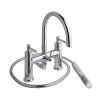 Eastbrook Prado Lever 4 Tap Hole Bath Shower Mixer Tap (BSM) with Handset Chrome