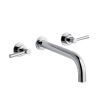 Eastbrook Prado Lever Wall Mounted 3 Tap Hole Bath Filler Tap Chrome