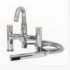 Eastbrook Prado Cylinder Bath Shower Mixer Tap (BSM) with Handset Chrome