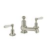 Just Taps Grosvenor lever 3 hole deck mounted basin mixer-Nickel