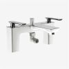 Eastbrook Helston Bath Shower Mixer Tap (BSM) with Handset Gloss White