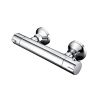 Eastbrook Round Thermostatic Bar Shower Valve with Bottom Outlet - Chrome