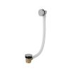 Eastbrook Round Waterfall Bath Filler Tap with Waste Chrome