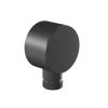 Eastbrook Round Outlet Elbow - Matt Smooth Black