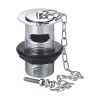 Eastbrook Basin Waste with Ball Chain & Brass Plug - Chrome