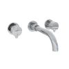 Eastbrook Meriden 3 Tap Hole Wall Mounted Basin Tap Set Chrome