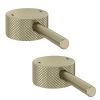 Eastbrook (Single) Meriden Full Knurling Tap Handle for Freestanding Bath Tap - Brushed Brass