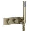 Eastbrook Meriden Two Way Thermostatic Shower Valve with Hand Set - Brushed Brass